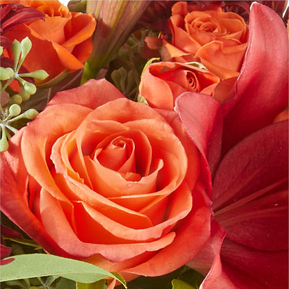 Crimson Leaves Bouquet –  Halstead Floral At The Plaza, Halstead KS