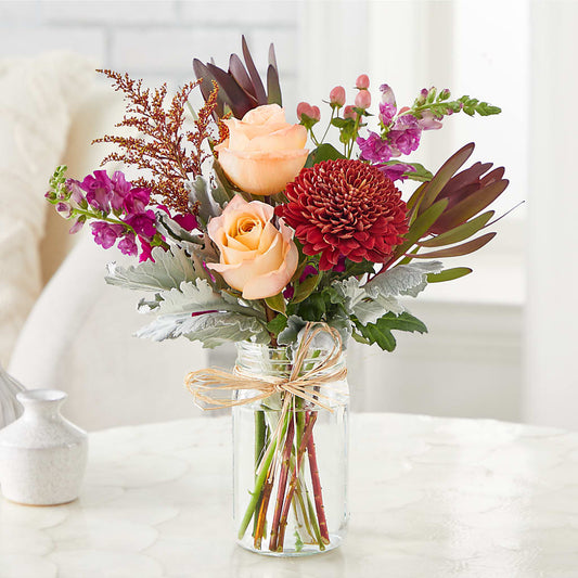 Moody Hues Bouquet –  Halstead Floral At The Plaza, Halstead KS