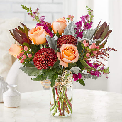 Moody Hues Bouquet –  Halstead Floral At The Plaza, Halstead KS