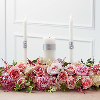 Worldwide Romance Unity Candle Arrangement –  Halstead Floral At The Plaza, Halstead KS