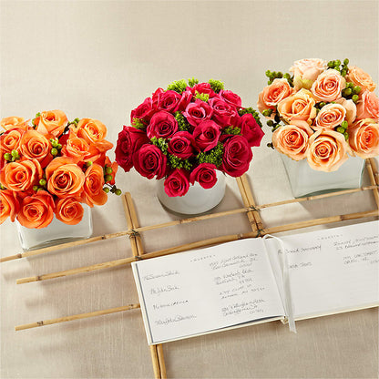 Dawn Rose Centerpiece –  Halstead Floral At The Plaza, Halstead KS